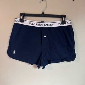 Polo by Ralph Lauren Women's Sleep Navy Boxer Shorts Small